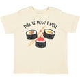 thumbnail image 3 of Inktastic Kawaii How I Roll Sushi Boys or Girls Toddler T-Shirt, 3 of 5