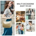 thumbnail image 6 of HuaAngel Shoulder Bag Fashion Retro Large Capacity Tote Bag for Women with Two Shoulder Strap, 6 of 6