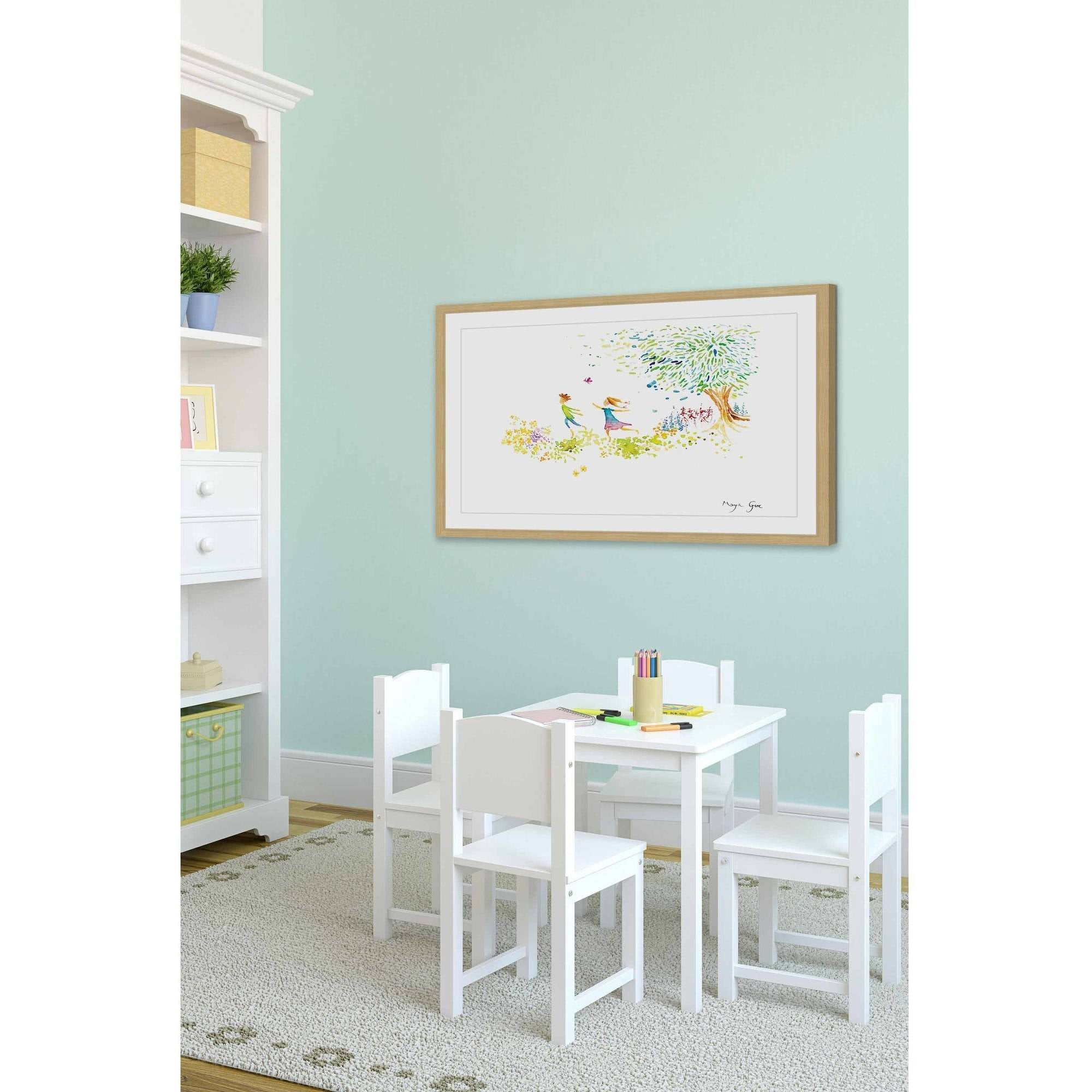 Marmont Hill "Girl and Boy" by Maya Gur Framed Painting Print