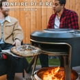 thumbnail image 5 of Solo Stove Bonfire Pi Fire | Pizza Oven Accessory for Bonfire Fire Pit, Incl. Carry Case & Cordierite Pizza Stone, Wood Burning Assembly, Stainless Steel, (H x Dia): 16.9 x 19.3 in, 19.6 lbs, 5 of 8