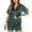 Z-Green, variant on UVN Pajamas for Women Summer Short Sleeve Tops and Shorts Soft Satin Silk Pj Set Sleepwear Loungewear 2 Piece Outfit