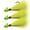 Chartreuse(Pack of 3), variant on Dr.Fish 3 Pack Bucktail Jigs Fishing Lure Saltwater Freshwater Bass Flounder Striper Bluefish White 1/4oz Surf Fishing Jig Hooks