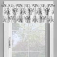 thumbnail image 4 of Ambesonne Lobster Valance & Curtain, Monochrome Sea Creature, 55"x30", Black and White, 4 of 7