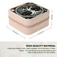 thumbnail image 2 of FCXZI Tree of Life Stars Moon Small Jewelry Box for Women - PU Leather Necklace, Ring, Earring Organizer Pink, 2 of 5