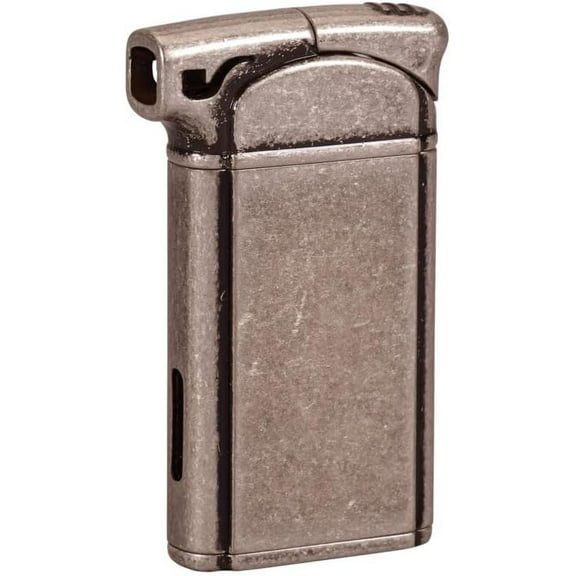 Vertigo by Lotus Crosby Single Soft Flame Pipe Lighter with Tamper (Pewter) 8266