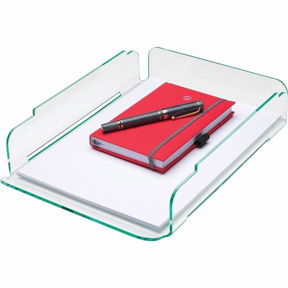 Lorell, Single Stacking Letter Tray, 1 Each, Clear