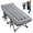 GRAY, variant on NAPWANT Folding Camping Cot for Adults with Mattress - 1200D Oxford Portable Cot Bed with Carry Bag for Camping, Hiking, Travel, Guest , Grey