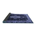 thumbnail image 2 of Ahgly Company Indoor Round Medallion Blue Traditional Area Rugs, 5' Round, 2 of 4