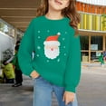 thumbnail image 2 of EnJoCho Kids Christmas Crewneck Sweatshirt - Retro Merry Xmas Long Sleeve Pullover with Bright Holiday Doodles for Boys & Girls, 2 of 6
