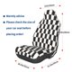 thumbnail image 3 of Fotbe Black and White Checkerboard Funda para Asiento de Auto con Estampado – Impermeable y Antisudor – Ajuste Universal, Lavable a Máquina, Antideslizante (1 Pieza), 3 of 5