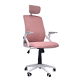 thumbnail image 1 of Silla de Oficina Gerencial con respaldo ergonómico, cabecera Rosa, 1 of 8