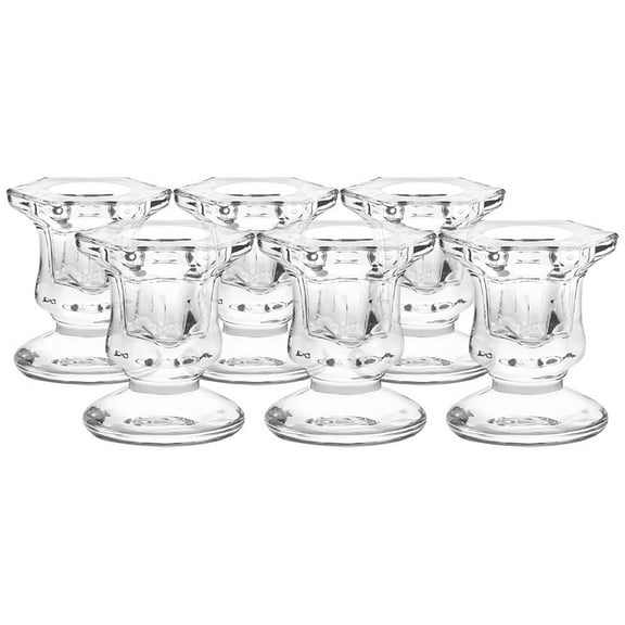 MLINS  6 Pcs Table Centerpiece Wedding Decor Candle Holders for Pillar Candles Stick Candlestick