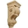 Ekena Millwork 3 1/2"W x 3"D x 7"H Small Traditional Corbel, Cherry