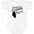 thumbnail image 3 of Inktastic Someone in Illinois Loves Me Boys or Girls Baby Bodysuit, 3 of 5