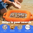 thumbnail image 2 of CKG Floating Shark Tooth Sifter for Fossil Hunting and Shark Teeth, Sand Sifter for The Beach with Stainless Steel Mesh & Durable Plastic and Wrist Strap, Orange Color, 2 of 7