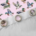 thumbnail image 4 of Homewish Rustic Mallard Black Out Curtains,Country Farm Duck Curtains Pack of 2 (42x63 Each),Pink Gray Green Bedroom Curtains For Girls Kids,Ultra Soft Home Decor, 4 of 6