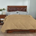 thumbnail image 2 of 5 Piece Striped Diamond Pattern Comforter Set Super Soft 800 Thread Counts, All Season, 100% Egyptian Cotton, Super King Size Taupe Color, 2 of 7