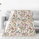 thumbnail image 1 of Fotbe Floral Manta de Franela Acolchonada con Estampado, Súper Suave y Esponjosa, Extra Grande para Sofá, Cama, Uso Todo el Año-40"x30", 1 of 7