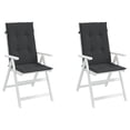 thumbnail image 3 of vidaXL Chair Cushion Water Repellent Garden High Back Chair Cushion Pad Fabric, 3 of 8
