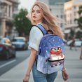 thumbnail image 4 of Psesaysky Cuddling Winter Penguins Trippy Mushroom Backpack Kids School Bag, Cartoon Butterfly Snail BookBags 4 Pcs Lunch Box Water Bottle Carrier Bag, Starry Girls Boys Large Capacity Rucksack, 4 of 7