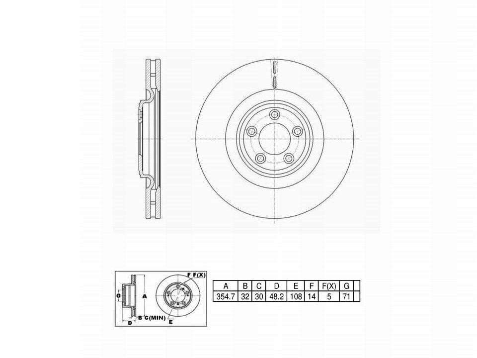 Winstop Brake Kits, Front WSK783, Jaguar XF 2015-2013