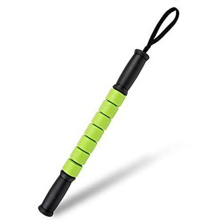 Gradient Fitness Muscle Stick with FREE eGuide, Steel rod core with 7 Independent Durable ABS Rollers. 17.5" Long
