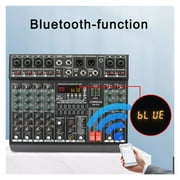 6 Mono Channels Mixing Console 99 Digital Effects Bluetooth USB PC Sound Mixer With 48V For Church AM-GT6 ,Easy to Operate