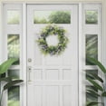 thumbnail image 3 of Puleo International 30" Artificial Eucalyptus Floral Spring Door Wreath, Green/Purple, 3 of 3