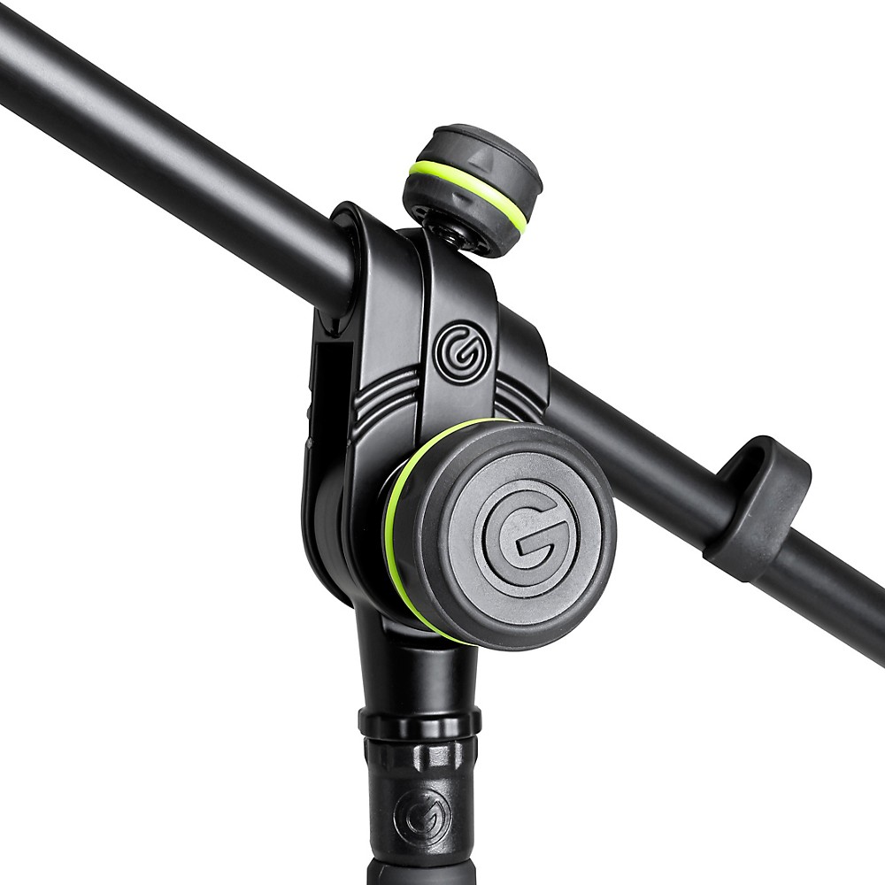 Gravity GMS2322B Microphone Stand with Round Base and 2-Point Adjustment Telescoping Boom