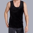 thumbnail image 3 of Jumpingount Chaleco de poliéster para hombre, portátil, reutilizable, lavable, elegante, Color sólido, térmico, cálido, mantenimiento de doble capa, Ropa interior Gris oscuro 4XL Jumpingount AP013429-10, 3 of 6