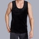 thumbnail image 5 of Minnieouse Chaleco de poliéster para hombre, portátil, plegable, lavable, cuello redondo, reemplazo de Color sólido, ropa interior térmica de Ropa interior Negro 3XL, 5 of 6