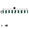thumbnail image 1 of 2.5m/3m/3.5m/4m/5m Store Banner Replacement Waterproof Fabric Strips Wavy Valance Sun Shade Canopy Patio Awning, 1 of 4