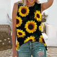 thumbnail image 1 of Mode Femmes Impression Décontractée V-Cou Manches Courtes T-shirt en Vrac Tops Floral Print Femmes Tops Femmes Manches Courtes Tops Femmes, 1 of 4