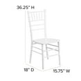 thumbnail image 6 of BizChair 2 Pack White Wood Chiavari Chair, 6 of 14