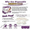 thumbnail image 4 of Mommyz Love Disposable Nursing Pads | Super Soft - Ultra Thin - Extra Absorbent and Individually Wrapped with 5 Layers for EXTRA Day and Night Protection, 100 Pack, 4 of 9