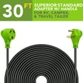 thumbnail image 3 of Leisure Cords 30 Ft 30 amp RV Power Extension Cord with LED Power indictor - 30 Amp Male to 30 Amp Female Standard Plug (30 Amp - 30 Foot), 3 of 7