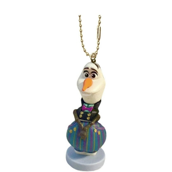 Olaf Snowman Festive Keychain Dangler Ornament Figure Frozen Charm Elsa Anna Pvc