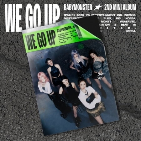 Babymonster - We Go Up - We Version - incl. 72pg Photobook, Folded Poster, 6 Selfie Photocards, Inclusion Envelope, 2 Logo Stickers   Photo Sticker - Music & Performance - CD