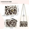 thumbnail image 7 of Pzuqiu Cow Print Crossbody Bags Leather Women Soft Versatile Lightness Quilted Leather Crossbody Bags for Women with Chain Strap Fashion for Daily Use and Travel, 7 of 7