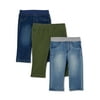 Garanimals Baby Boys Woven Pants Multipack Set, 3-Piece, Sizes 0/3M-24M