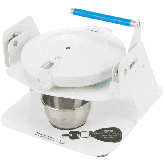 e-Pill MedTime Station Automatic Pill Dispenser – Locked Medication Reminder & Pill Organizer for Seniors, Caregivers & Dementia Support, Prevents Missed or Double Doses, Loud Alerts, Up to 28 Alarms