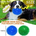 FunChaos 2 Pack Dog Squeaky Toys, Spiky Dog Balls Chewing Toy for