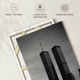 thumbnail image 6 of Elephant Stock Twin Towers Wall Art - Vertical Canvas Wall Art - Living Room Wall Decor - Places Canvas - Gray And Black Decor - 8" x 12", 6 of 8