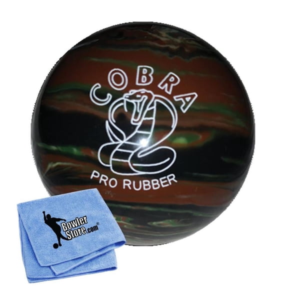 EPCO Candlepin Bowling Ball- Cobra Pro Rubber - Camouflage (4 1/2 inch- 2lbs. 6oz.) 1 Ball