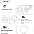 thumbnail image 3 of Retaining Rings, 50 Pcs External Circlips C-Clip Snap Rings, 304 Stainless Steel, For Axles, Shafts & Other Moving Parts (21mm), 3 of 8