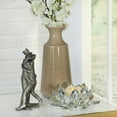 thumbnail image 3 of Decorative Frog Figurine Statue for Garden Decor - Sculpted Texture with Storybook-Inspired Design for Front Porch Styling - Outdoor Patio Accent for Garden, Yard Art Display - 9", Silver, 3 of 3