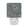 thumbnail image 2 of Cute Koala Bear on Branch Night Light 2 Pack LED Nightlight Plug into Wall Dusk to Dawn Sensor Soft White, 2 of 7