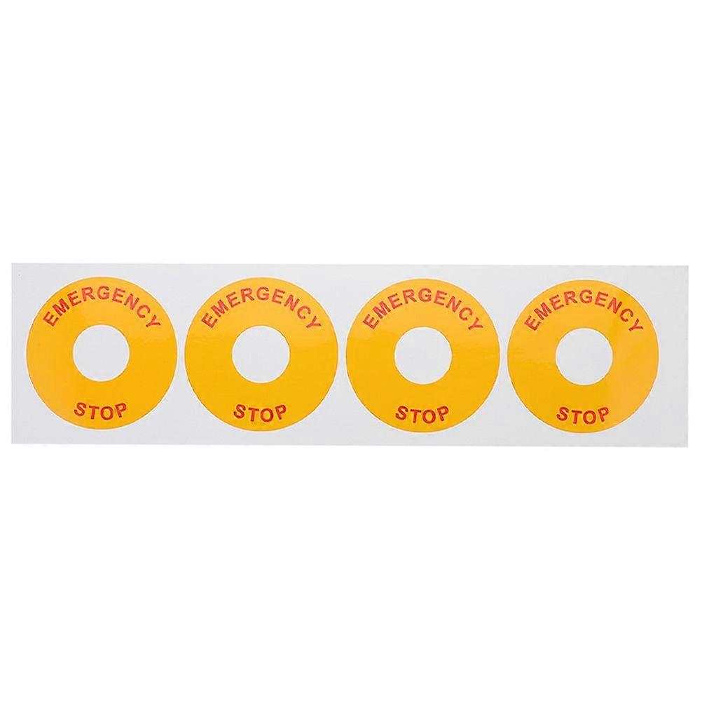 Motion Stop Label 1 Sheet Stop Sign Stickers Emergency Stop Label Decals Machinery ...