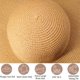 thumbnail image 4 of Sombrero de playa de paja DECHISY de ala ancha de gran tamaño para mujer, 4 of 6