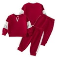 thumbnail image 3 of Qudderr Infant Baby Boys Girls Spring Fall Long Sleeve Pullover Sweatshirt Tops+ Jogger Pants Tracksuit Set 2PCS Outfit, 3 of 9